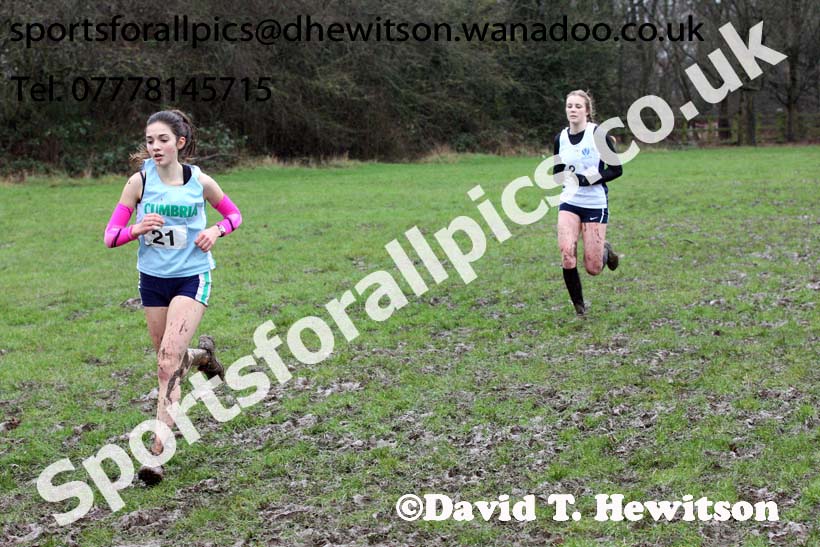 Senior girls Northern Inter Counties Schools Cross Country, Stockton. Photo: David T. Hewitson/Sports for All Pics